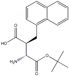 (R,S)-Boc-3-amino-2-(1-naphthyl-methyl)-propionic acid 结构式