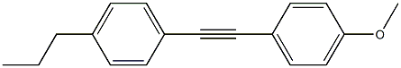 1-(4-METHOXYPHENYL)-2-(4-N-PROPYLPHENYL)ACETYLENE: 99.5% 结构式