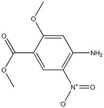 4-氨基-2-甲氧-5-硝基苯甲酸甲酯 结构式