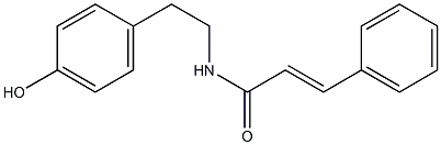 N-反式-肉桂酸酪胺 结构式