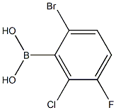 2-溴-6-氯-5-氟苯硼酸 结构式