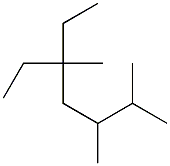 2,3,5-trimethyl-5-ethylheptane 结构式