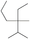 3-ethyl-2,3-dimethylhexane 结构式