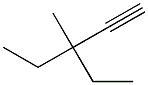 3-ethyl-3-methyl-1-pentyne 结构式