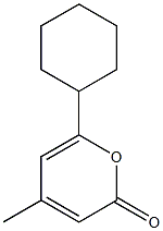4-METHYL-6-CYCLOHEXYL-2-PYRONE 结构式