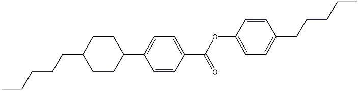 4-PENTYLPHENYL 4-(4-PENTYLCYCLOHEXYL)BENZOATE 结构式