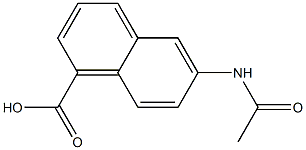 6 - ACETAMIDO NAPHTHOIC ACID 结构式