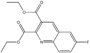 DIETHYL 6-FLUORO-2,3-QUINOLINEDICARBOXYLATE 结构式