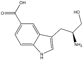L-HYDROXY-5-TRYPTOPHAN 结构式
