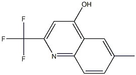 6-METHYL-2-(TRIFLUOROMETHYL)QUINOLIN-4-OL 结构式