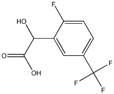 2-FLUORO-5-(TRIFLUOROMETHYL)MANDELIC ACID 结构式