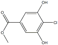 4-CHLORO-3,5-DIHYDROXYBENZOIC ACID METHYL ESTER 结构式