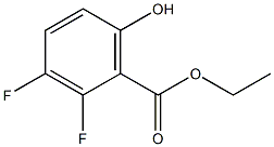 2,3-DIFLUORO-6-HYDROXYBENZOIC ACID ETHYL ESTER 结构式