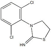 3-(2,6-DICHLOROPHENYL)-1,3-THIAZOLIDIN-2-IMINE 结构式