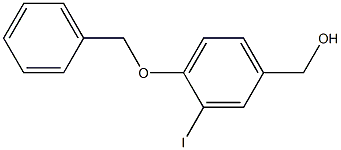 4-BENZYLOXY-3-IODOBENZYL ALCOHOL 结构式