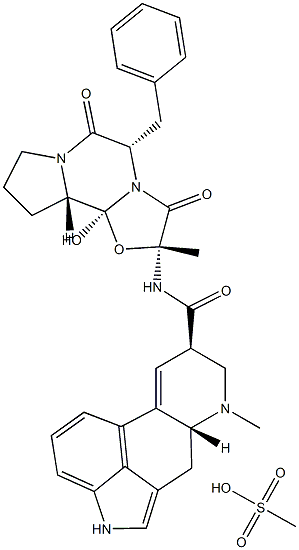 Ergotamine mesylate 结构式