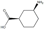 (1R,3S)-3-AMINOCYCLOHEXANECARBOXYLIC ACID 结构式