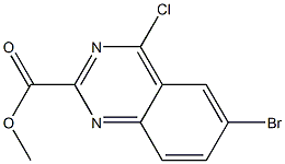 6-BROMO-4-CHLORO-2-QUINAZOLINECARBOXYLICACIDMETHYLESTER 结构式