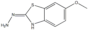 6-METHOXY-2(3H)-BENZOTHIAZOLONEHYDRAZONE 结构式