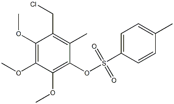 TOLUENE-4-SULFONIC ACID-3-CHLOROMETHYL-4.5.6-TRIMETHOXY-2-METHYL- PHENYL ESTER 结构式