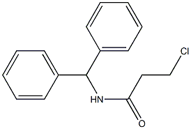N-BENZHYDRYL-3-CHLOROPROPANAMIDE 结构式