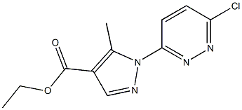 ETHYL 1-(6-CHLOROPYRIDAZIN-3-YL)-5-METHYL-1H-PYRAZOLE-4-CARBOXYLATE 结构式