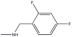N-(2,4-DIFLUOROBENZYL)-N-METHYLAMINE 结构式