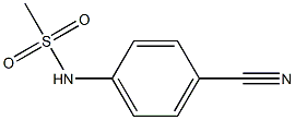 N-(4-CYANOPHENYL)METHANESULFONAMIDE 结构式