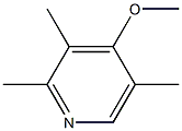 4-METHYOXY-3,5-DIMETHYL-2-HYDROMETHYL PYRIDINE 结构式
