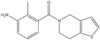 3-(6,7-DIHYDROTHIENO[3,2-C]PYRIDIN-5(4H)-YLCARBONYL)-2-METHYLANILINE 结构式