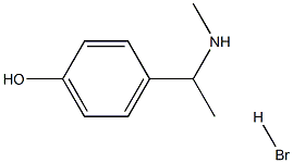 4-[1-(METHYLAMINO)ETHYL]PHENOL HYDROBROMIDE 结构式