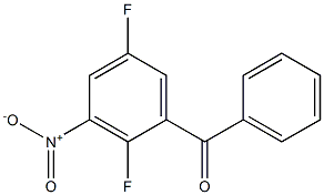 2,5-DIFLUORO-3-NITROBENZOPHENONE 结构式