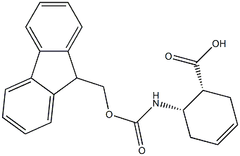 (1R:2S)-FMOC-2-AMINOCYCLOHEX-4-ENE-CARBOXYLIC ACID 结构式