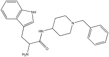 2-AMINO-N-(1-BENZYL-PIPERIDIN-4-YL)-3-(1H-INDOL-3-YL)-PROPIONAMIDE 结构式