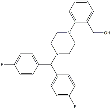 (2-{4-[BIS(4-FLUOROPHENYL)METHYL]PIPERAZIN-1-YL}PHENYL)METHANOL, 95+% 结构式