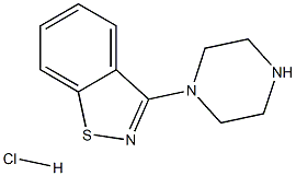 3-PIPERAZIN-1-YL-BENZO[D]ISOTHIAZOLE HYDROCHLORIDE 结构式