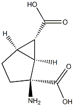 (1S,2S,5R,6S)-2-AMINOBICYCLO[3.1.0]HEXANE-2,6-DICARBOXYLIC ACID 结构式