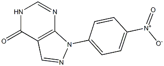 1-(4-NITROPHENYL)-1,5-DIHYDRO-4H-PYRAZOLO[3,4-D]PYRIMIDIN-4-ONE 结构式