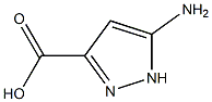 5-AMINO-1H-PYRAZOLE-3-CARBOXYLIC ACID 结构式