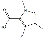 4-BROMO-1,3-DIMETHYLPYRAZOLE-5-CARBOXYLIC ACID 结构式