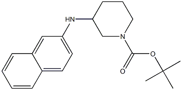 1-Boc-3-(naphthalen-2-ylamino)-piperidine 结构式