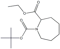 Azepane-1,2-dicarboxylic acid 1-tert-butyl ester 2-ethyl ester 结构式