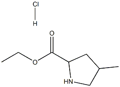 Ethyl 4-methyl-2-pyrrolidinecarboxylate HCl 结构式