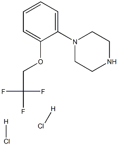 1-(2-(2,2,2-TRIFLUOROETHOXY)PHENYL)PIPERAZINE DIHYDROCHLORIDE 结构式