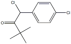 1-CHLORO-1-(4-CHLOROPHENYL)-3,3-DIMETHYLBUTAN-2-ONE 结构式