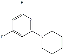 1-(3,5-DIFLUOROPHENYL)PIPERIDINE 结构式