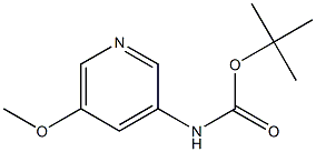 TERT-BUTYL 5-METHOXYPYRIDIN-3-YLCARBAMATE 结构式