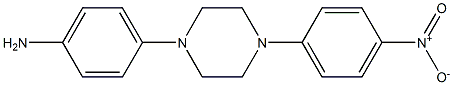 1-(4-NITRO PHENYL)-4-(4-AMINOPHENYL )PIPERAZINE 结构式