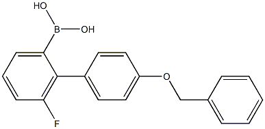 4-Benzyloxyphenyl-3-fluoroPhenylboronic acid 结构式