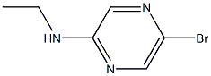 5-BROMO-2-(ETHYLAMINO)PYRAZINE 结构式